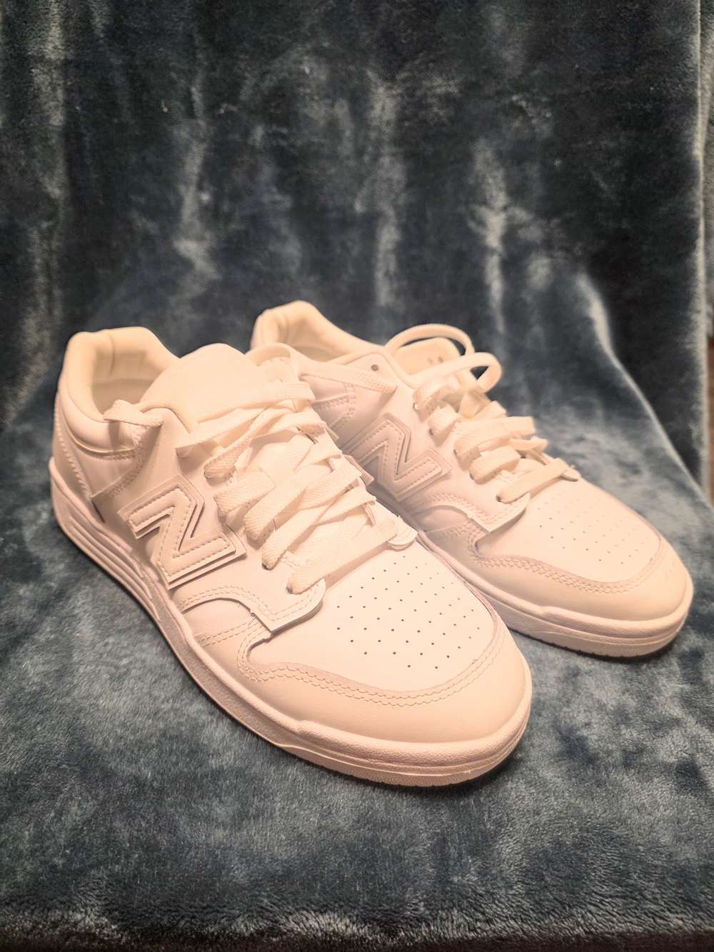 New Balance Women’s Classic White Leather Sneakers